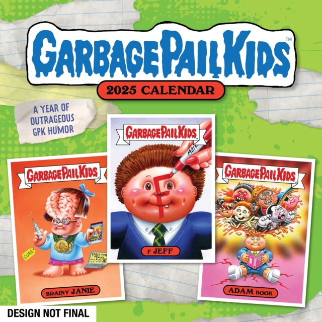 Garbage Pail Kids 2025 Wall Calendar-9781419776489