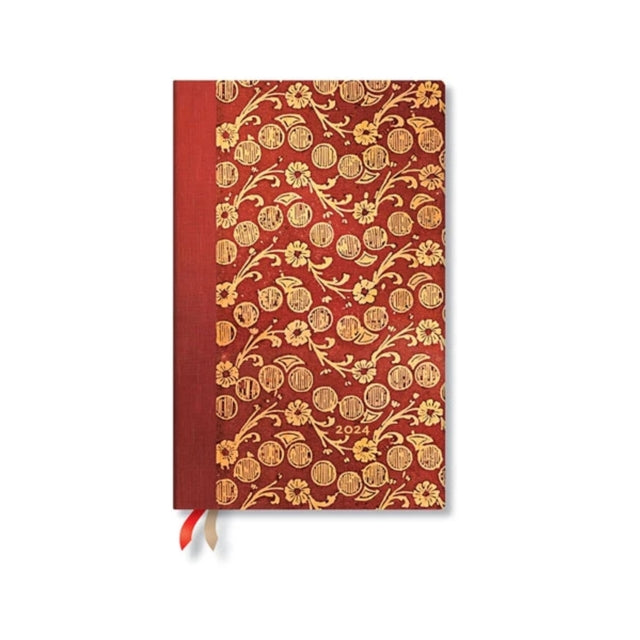 The Waves - Volume 4 (Virginia Woolf's Notebooks) Maxi Vertical 12-month Dayplanner 2024 (Elastic Band Closure)-9781439704851