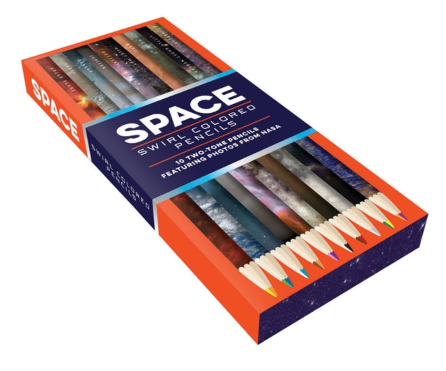 Space Swirl Colored Pencils : 10 two-tone pencils featuring photos from NASA-9781452160986