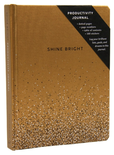 Shine Bright Productivity Journal, Gold-9781452181097