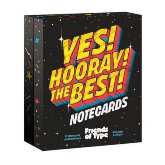 Yes! Hooray! The Best! A Notecard Collection by Friends of Type-9781454952800