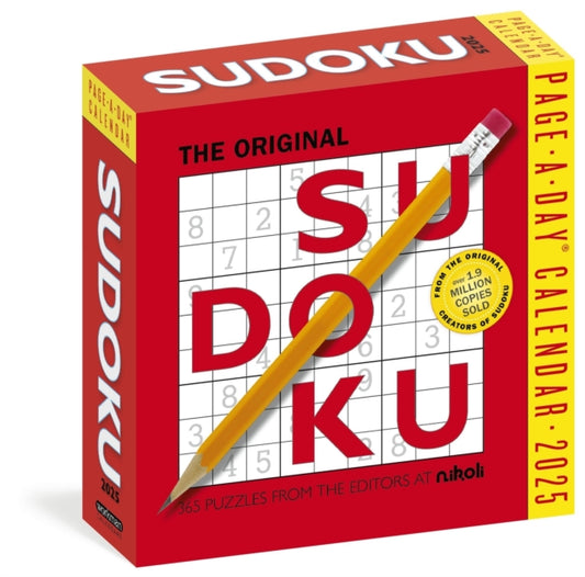 Original Sudoku Page-A-Dayr Calendar 2025 : 365 Puzzles from the Editors at Nikoli-9781523524686