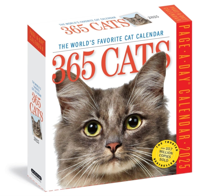 365 Cats Page-A-Dayr Calendar 2025 : The World's Favourite Cat Calendar-9781523525089