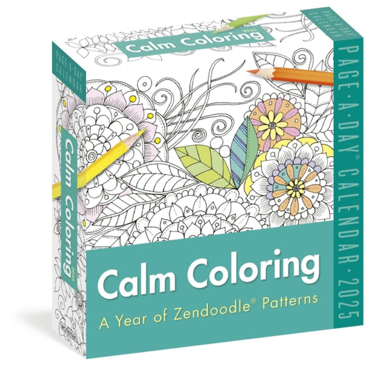 Calm Coloring Page-A-Dayr Calendar 2025 : A Year of Zendoodler Patterns-9781523526406