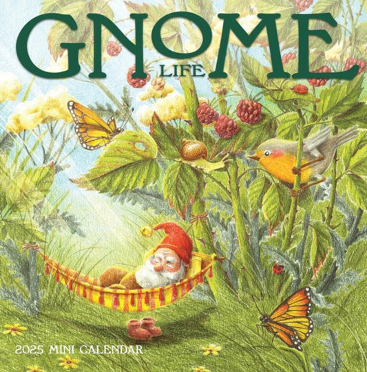 Gnome Life Mini Wall Calendar 2025-9781523526444