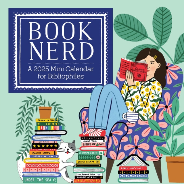 Book Nerd Mini Wall Calendar 2025-9781523526628