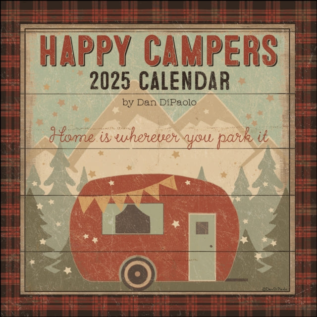 Happy Campers 2025 Wall Calendar-9781524887117