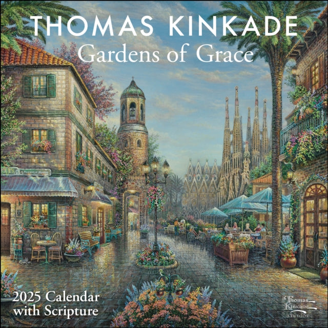 Thomas Kinkade Gardens of Grace with Scripture 2025 Wall Calendar-9781524889104