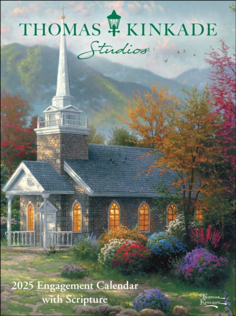 Thomas Kinkade Studios 12-Month 2025 Monthly/Weekly Engagement Calendar with Scripture-9781524889159