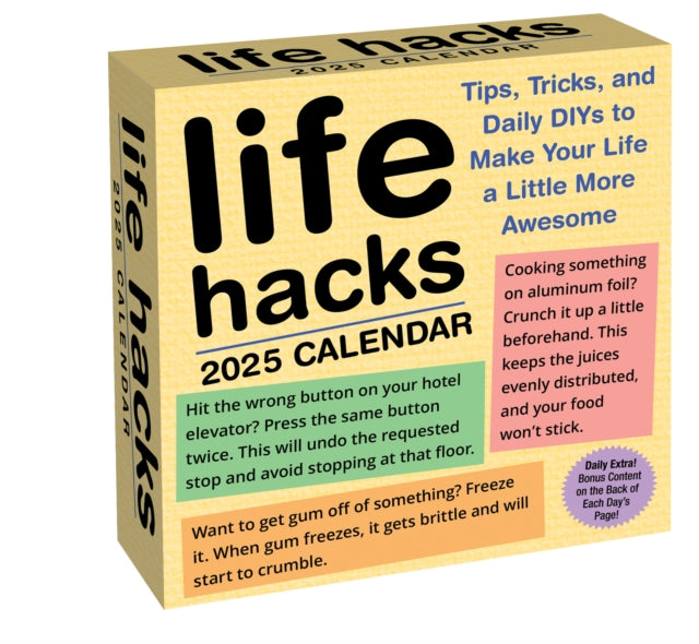 Life Hacks 2025 Day-to-Day Calendar-9781524889463