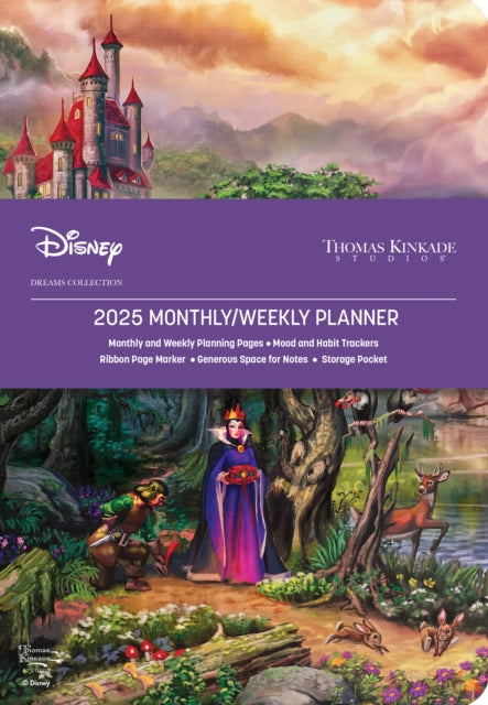 Disney Dreams Collection by Thomas Kinkade Studios 12-Month 2025 Monthly/Weekly Planner Calendar : The Evil Queen-9781524892760