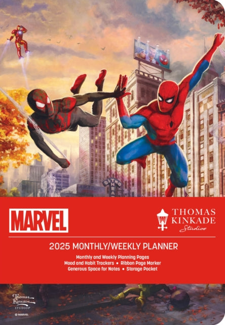 Marvel's Spider-Man and Friends: The Ultimate Alliance by Thomas Kinkade Studios 12-Month 2025 Monthly/Weekly Planner Calendar-9781524893248