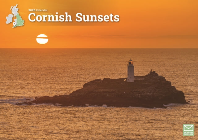 Cornish Sunsets A4 Calendar 2025-9781529839920