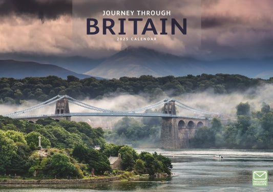 Journey Through Britain A4 Calendar 2025-9781529840124