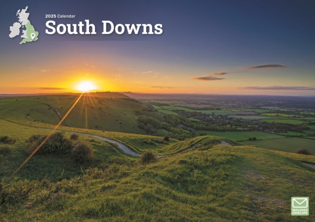 South Downs A4 Calendar 2025-9781529840506