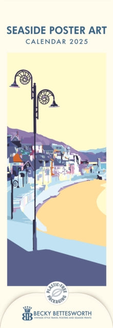 Seaside Poster Art, Becky Bettesworth Slim Calendar 2025-9781529843248