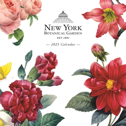 New York Botanical Gardens Illustrated Square Wall Sunday Start Calendar 2025-9781529843569