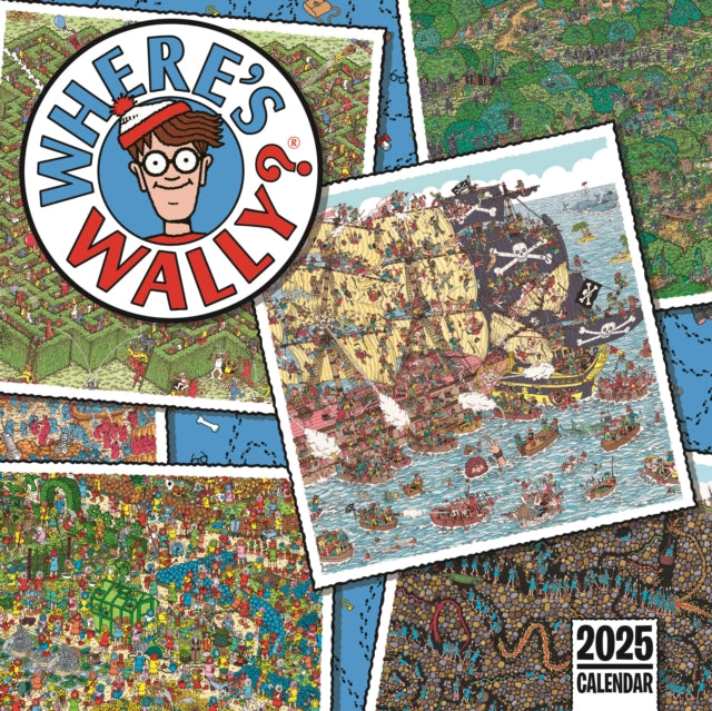 Where's Square Wally Square Wall Calendar 2025-9781529843651