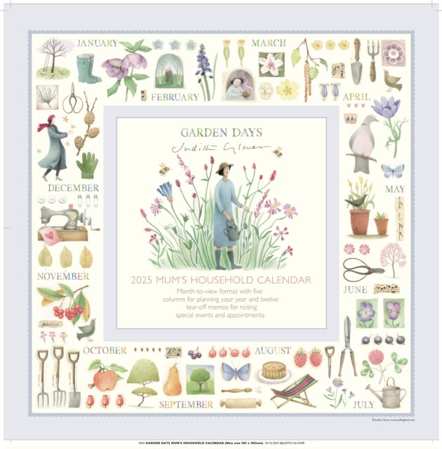 Garden Days Planner Wall Calendar 2025-9781529843682