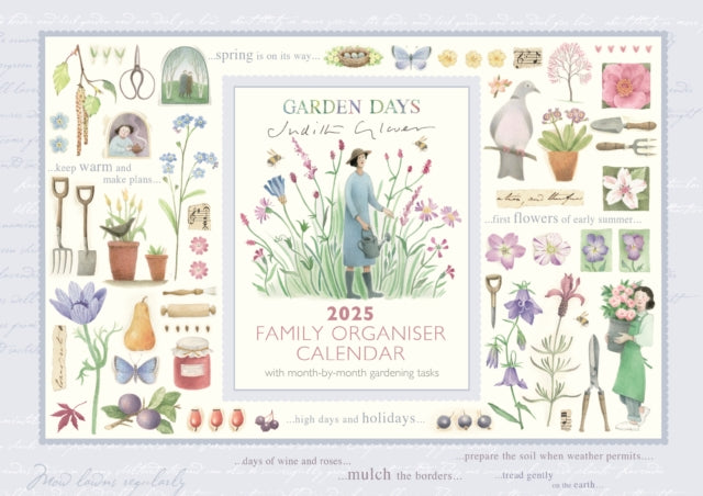 Garden Days Week-to-View Planner A4 Calendar 2025-9781529843705