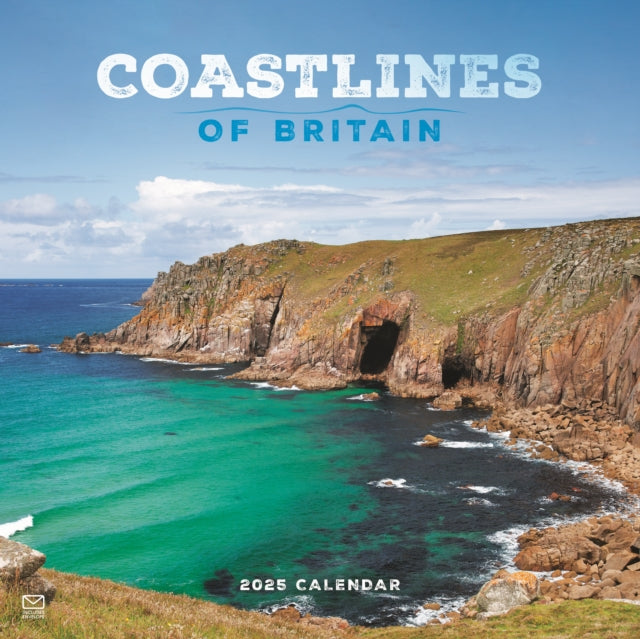 Coastlines of Britain Square Wall Calendar 2025-9781529843798