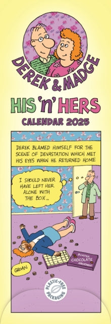 Derek & Madge His n Hers Planner Slim Calendar 2025-9781529843835