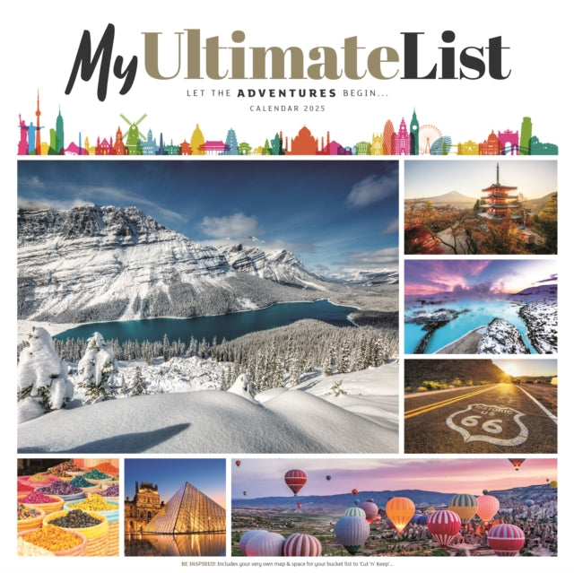 My Ultimate List Square Wall Calendar 2025-9781529843965