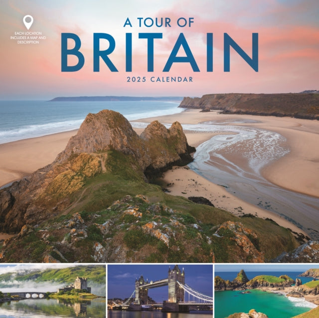 A Tour of Britain Wiro Wall Calendar 2025-9781529844030