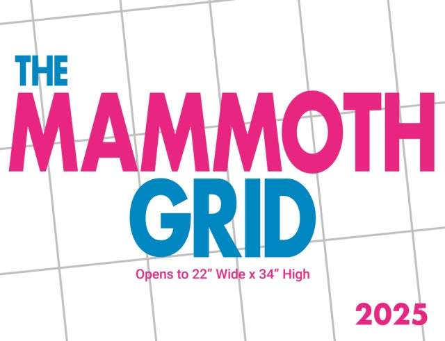 Mammoth Grid Sunday Start Square Wall Calendar 2025-9781529844382