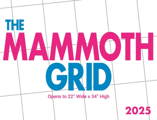 Mammoth Grid Sunday Start Square Wall Calendar 2025-9781529844382