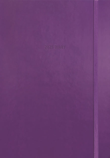 Purple Soft Touch A5 Diary 2025-9781529845808