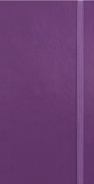 Purple Soft Touch Deluxe Slim Diary 2025-9781529845853