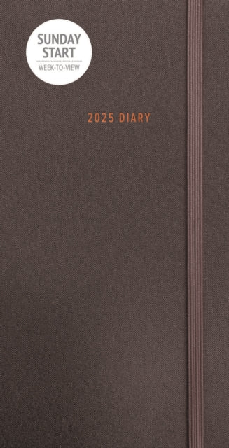 Sunday Start Charcoal Deluxe Slim Diary 2025-9781529845860