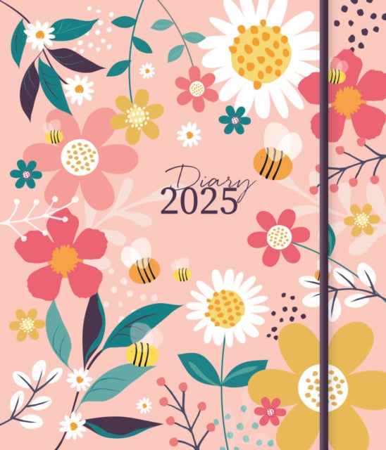 Contemporary Floral Square Pocket Diary 2025-9781529846607