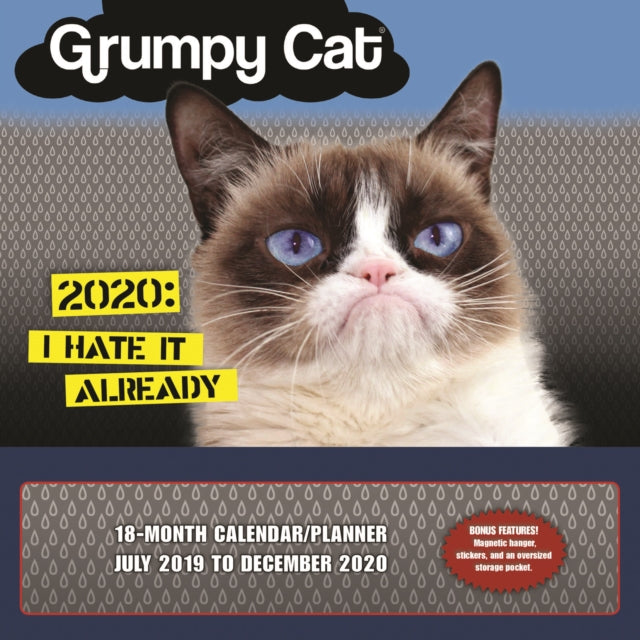 Grumpy Cat Square Wall Planner Calendar 2020-9781531909215