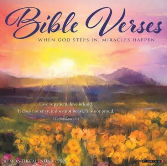 Bible Verses 2025 12 X 12 Wall Calendar-9781549241727