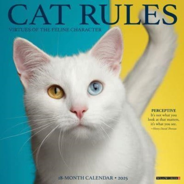 Cat Rules 2025 12 X 12 Wall Calendar-9781549242199