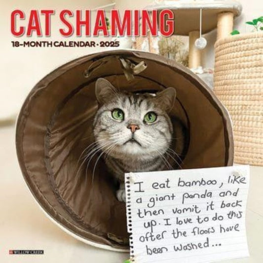 Cat Shaming 2025 12 X 12 Wall Calendar-9781549242205