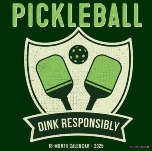 Pickleball 2025 12 X 12 Wall Calendar-9781549244445