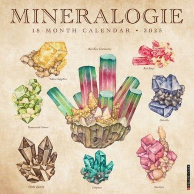 Mineralologie 2025 12 X 12 Wall Calendar-9781549246494