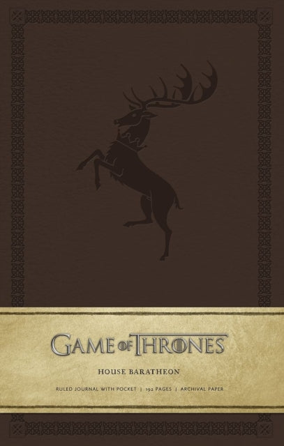 Game of Thrones: House Baratheon Hardcover Ruled Journal-9781608873722