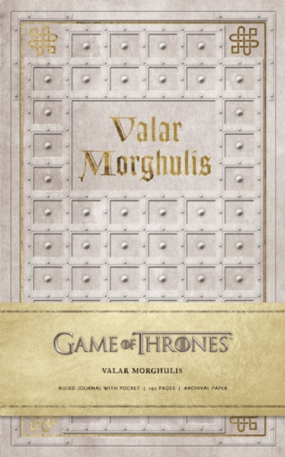 Game of Thrones: Valar Morghulis Hardcover Ruled Journal-9781608877430