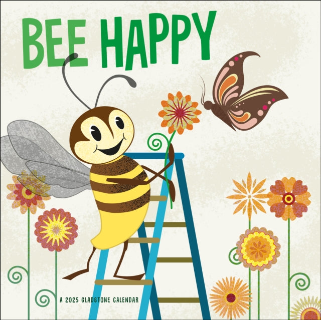 Bee Happy Square Mini Calendar 2025-9781612235806