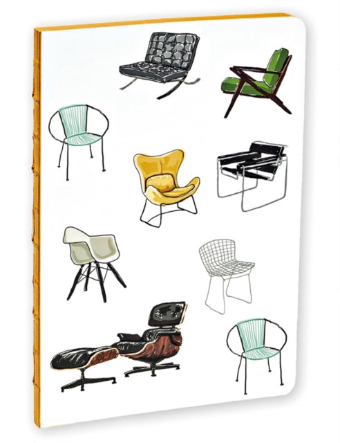 Mid-Century Modern Chairs A5 Notebook-9781623258511