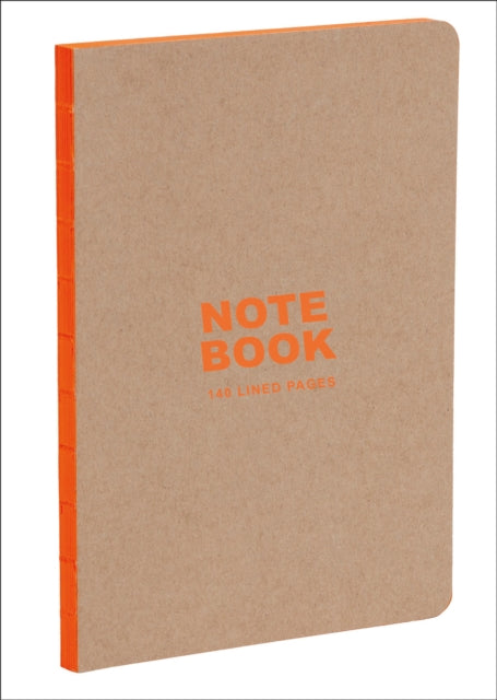 Kraft and Orange A5 Notebook : Lined Paper-9781623259402