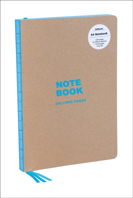 Kraft and Blue A4 Notebook : Lined Paper-9781623259419