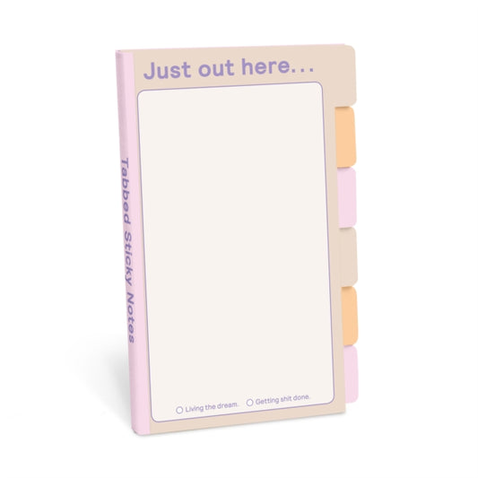 Knock Knock Just Out Here Tabbed Sticky Notes-9781683492719