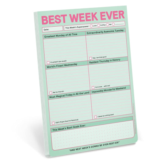 Knock Knock Best Week Ever Pad (Pastel Version)-9781683493631