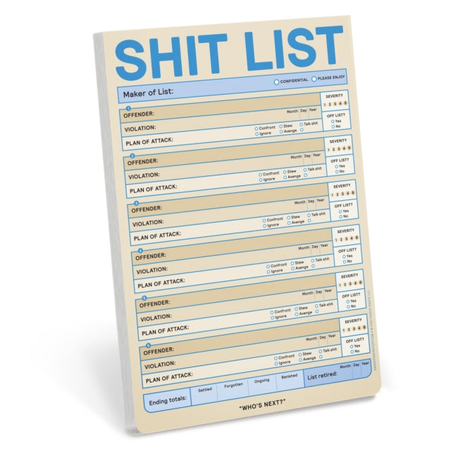 Knock Knock Shit List Pad (Pastel Version)-9781683493846