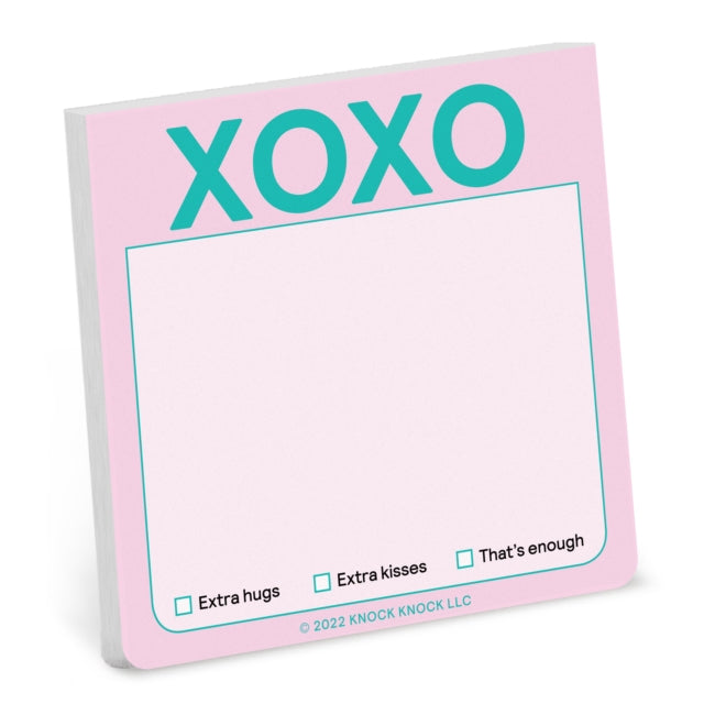 Knock Knock XOXO Sticky Note (Pastel Version)-9781683493877